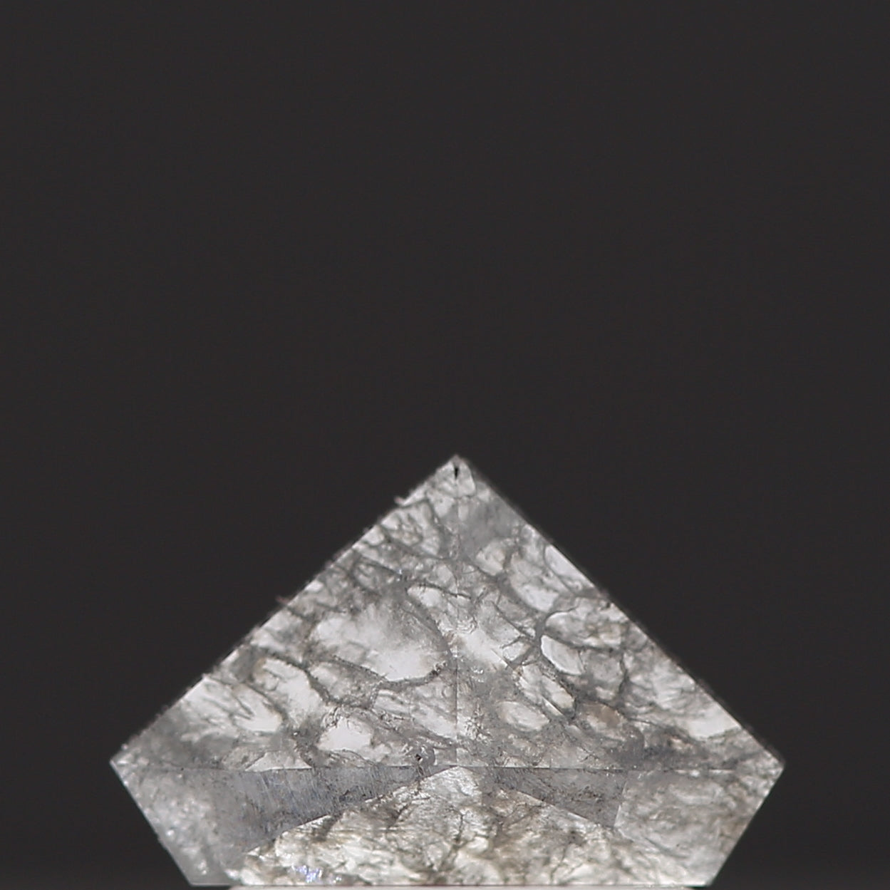 salt and pepper diamond ! 0.49 Ct 7.90 x 5.10 x 1.80 MM natural gray kite loose diamond for engagement ring for her